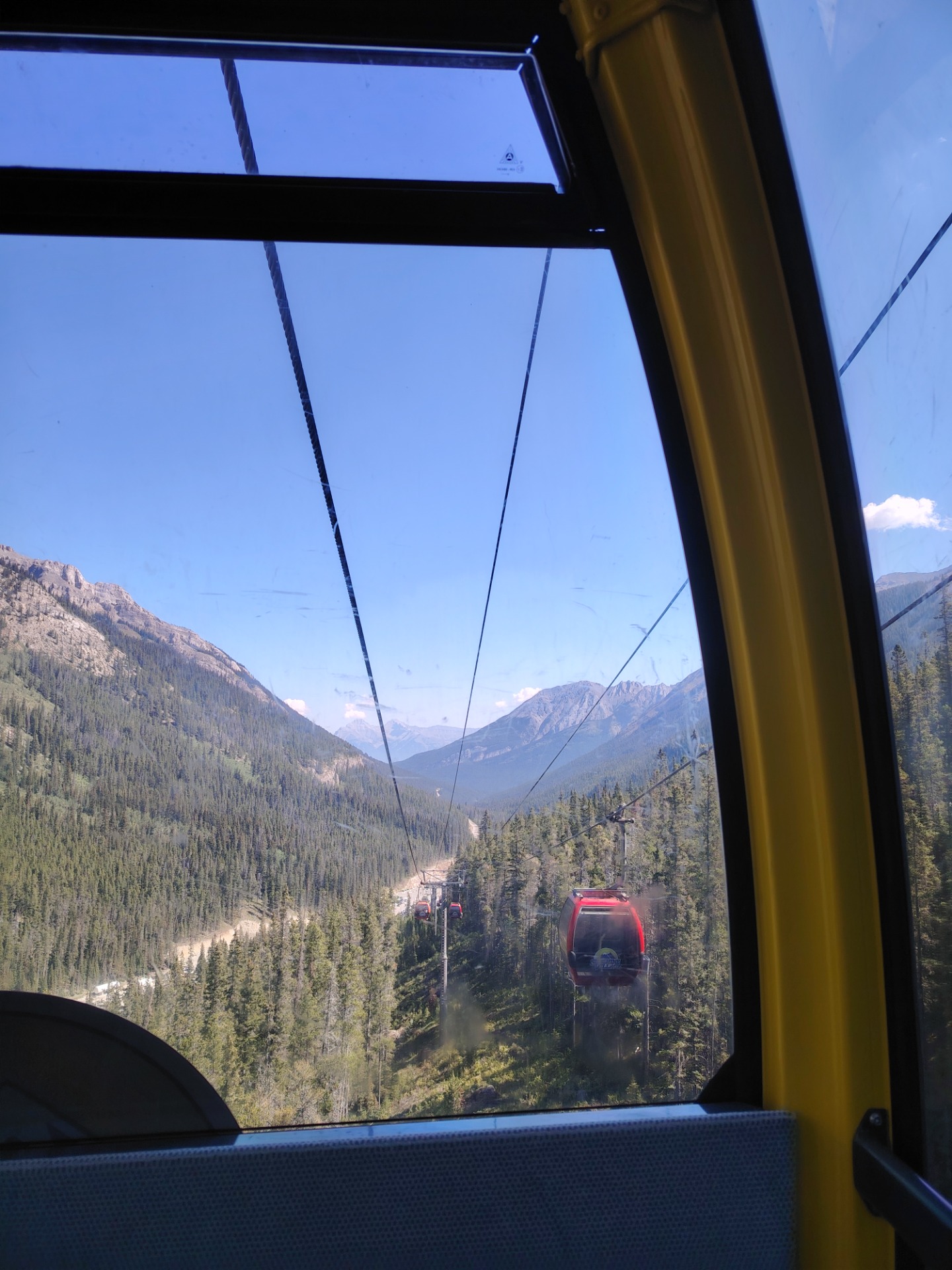 cesta zpět gondolou