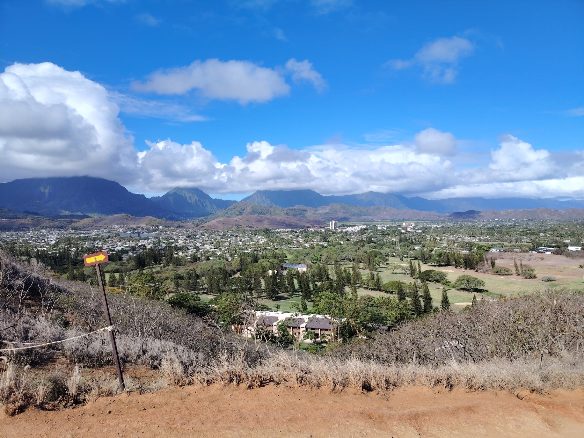 pohled do vnitrozemí